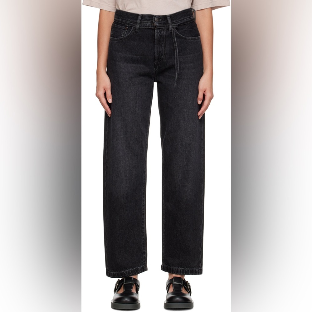 ACNE STUDIOS BLACK LOOSE-FIT 1991 TOJ JEANS